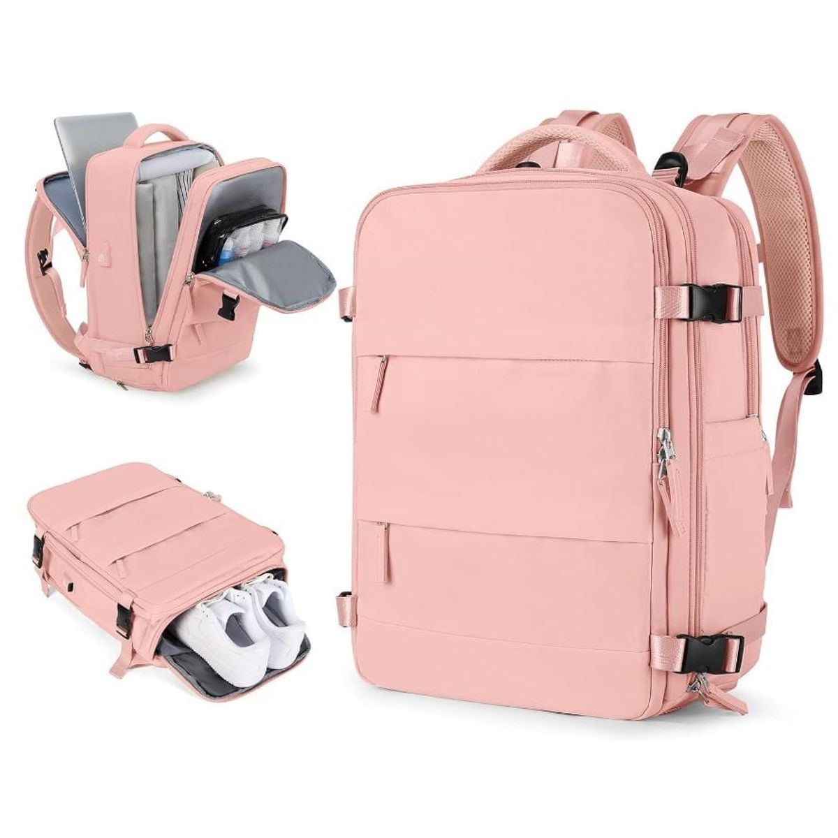 GENERICO - Mochila Viajera de Cabina Premium Rosado