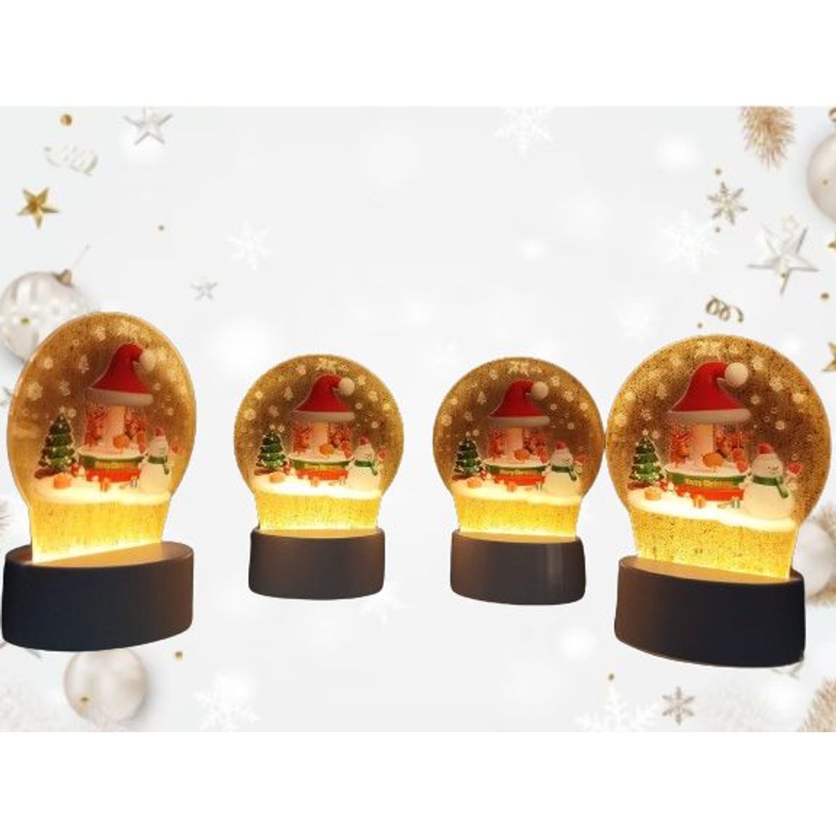 GENERICO - Lamparas Navideñas Decorativas con Luz Led