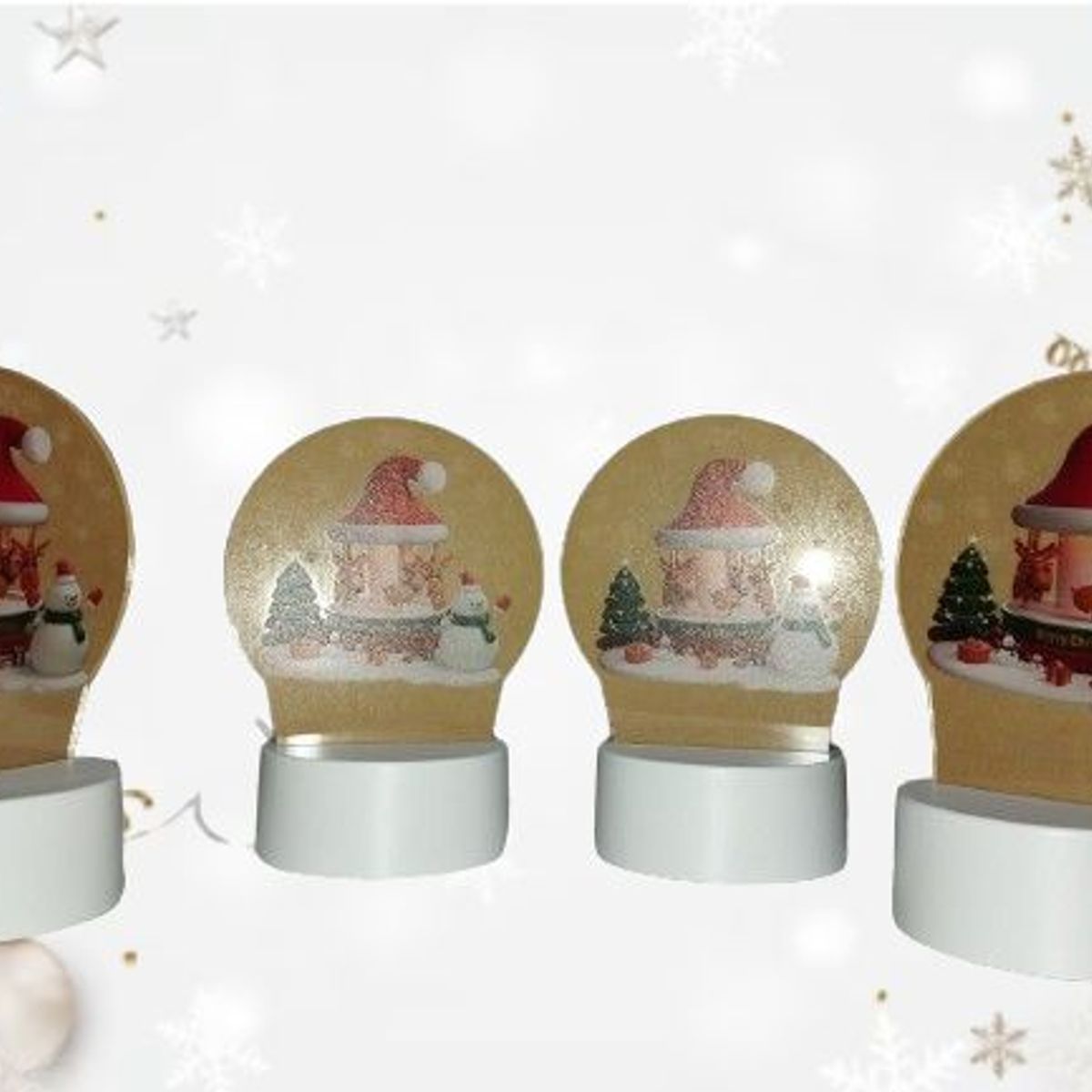 GENERICO - Lamparas Navideñas Decorativas con Luz Led