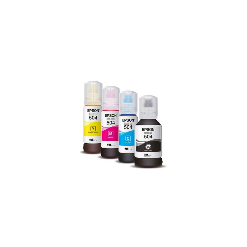 EPSON - Combo Tinta Epson T504 Amarillo Cian Magenta Negro
