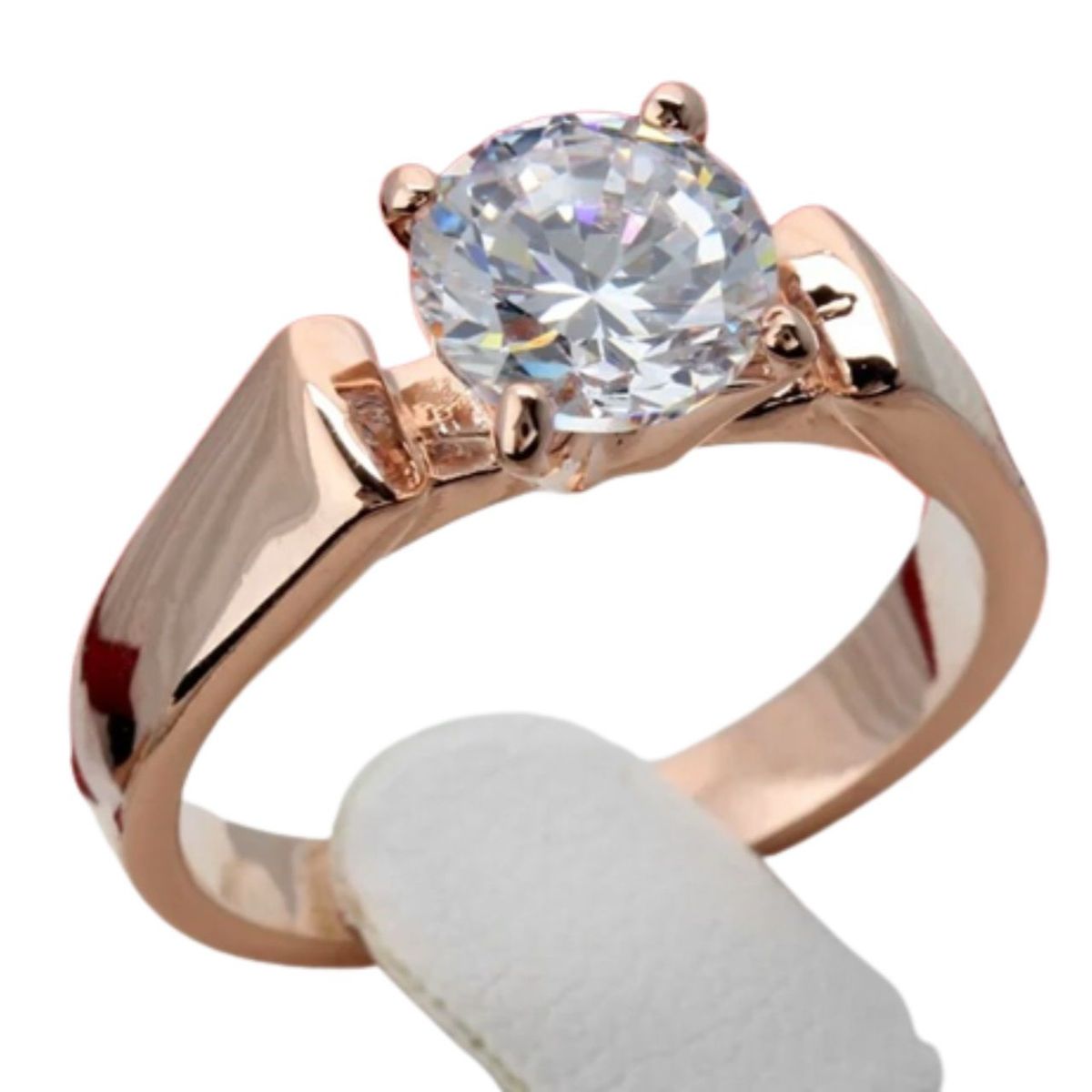 GENERICO - Anillo de Compromiso Adorable Bañado en Oro 18K Aro - Genieka