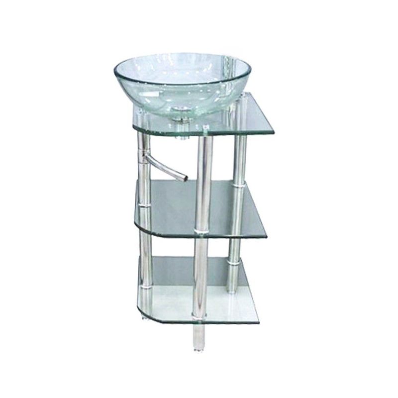 XM - VANITORIO MUEBLE PEDESTAL V DE VIDRIO GT-01007205