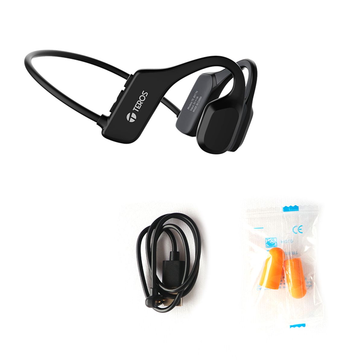 TEROS - Audifonos De Conduccion Osea Inalambricos negro Bluetooh