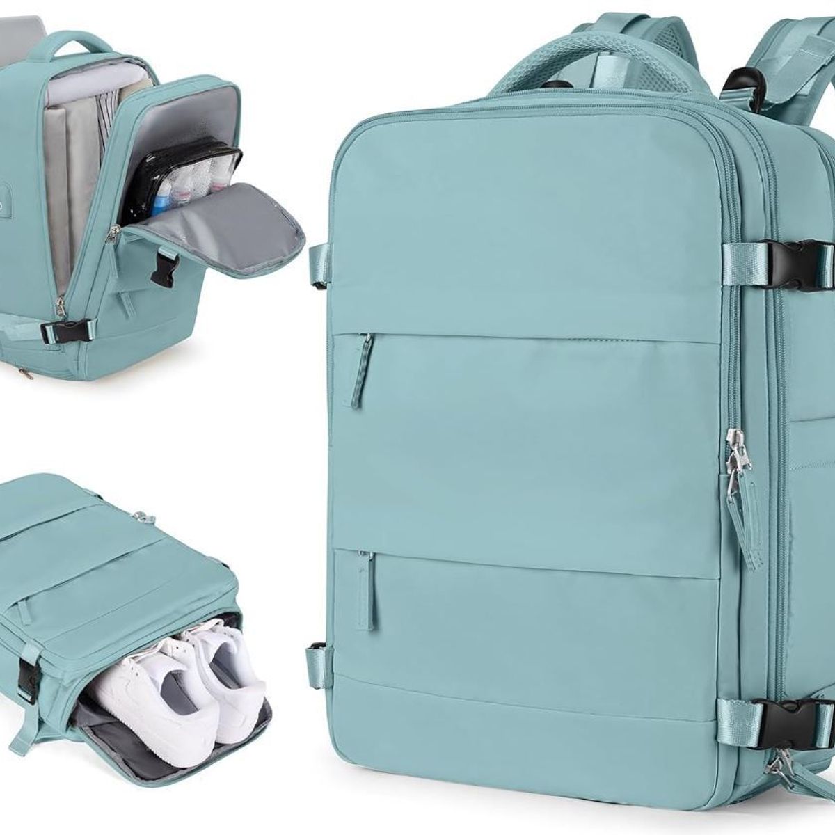 GENERICO - Mochila Viajera de Cabina Premium Verde Claro