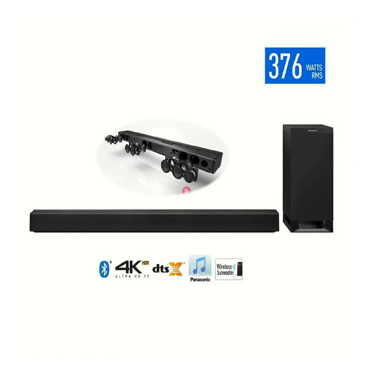 PANASONIC - Soundbar Panasonic SC-HTB700 Bluetooth 376W Cine en Casa