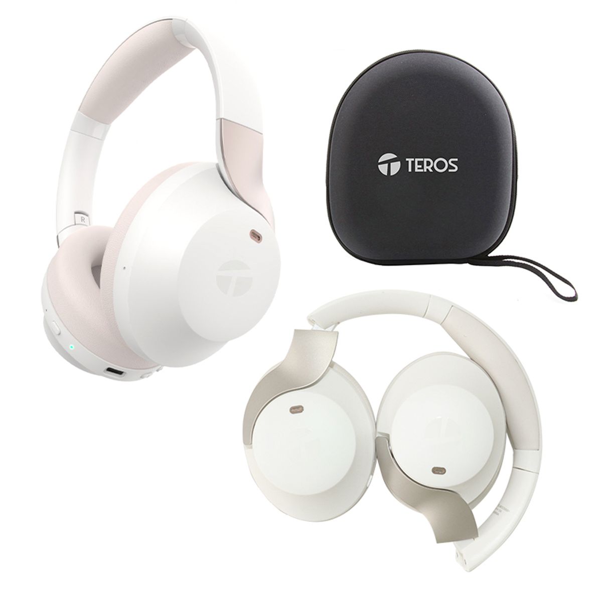 TEROS - Audifonos Anc Inalambricos Cancelacion Ruido Activado Blanco