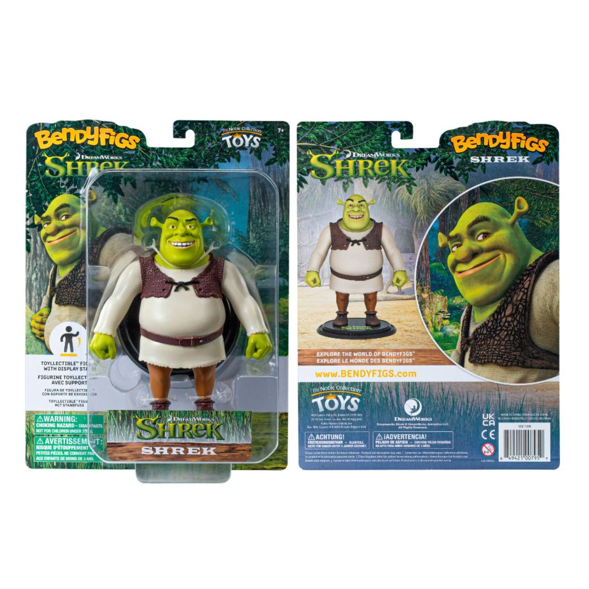 NOBLE - Shrek - Figura de acción Bendyfigs - Noble Collection