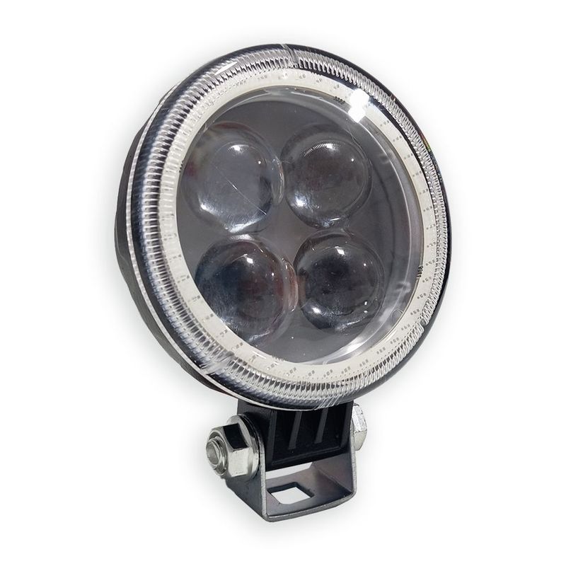 GENERICO - Faro Neblinero Led Ojo De Ángel Azul 20w Fijo Y Flash 12v