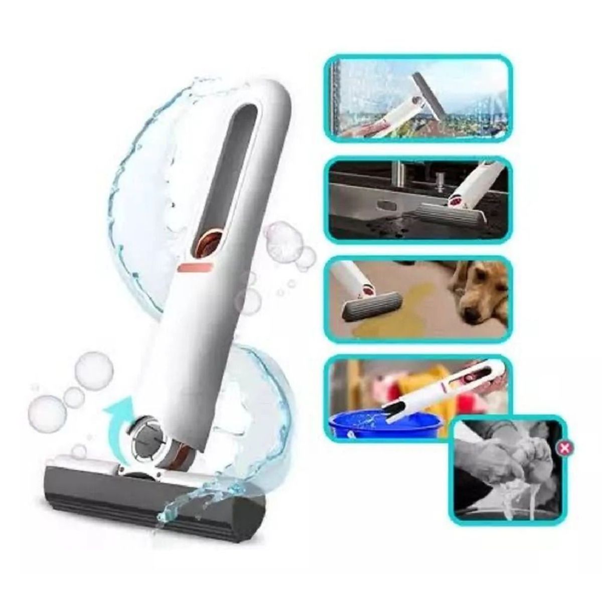 GENERICO - MINI TRAPEADOR PORTATIL PARA LIMPIEZA DE SUPERFICIES DE COCINA