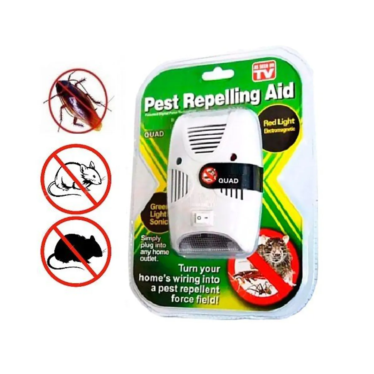 GENERICO - Repelente Elimina Mata Insectos Cucarachas y Roedores