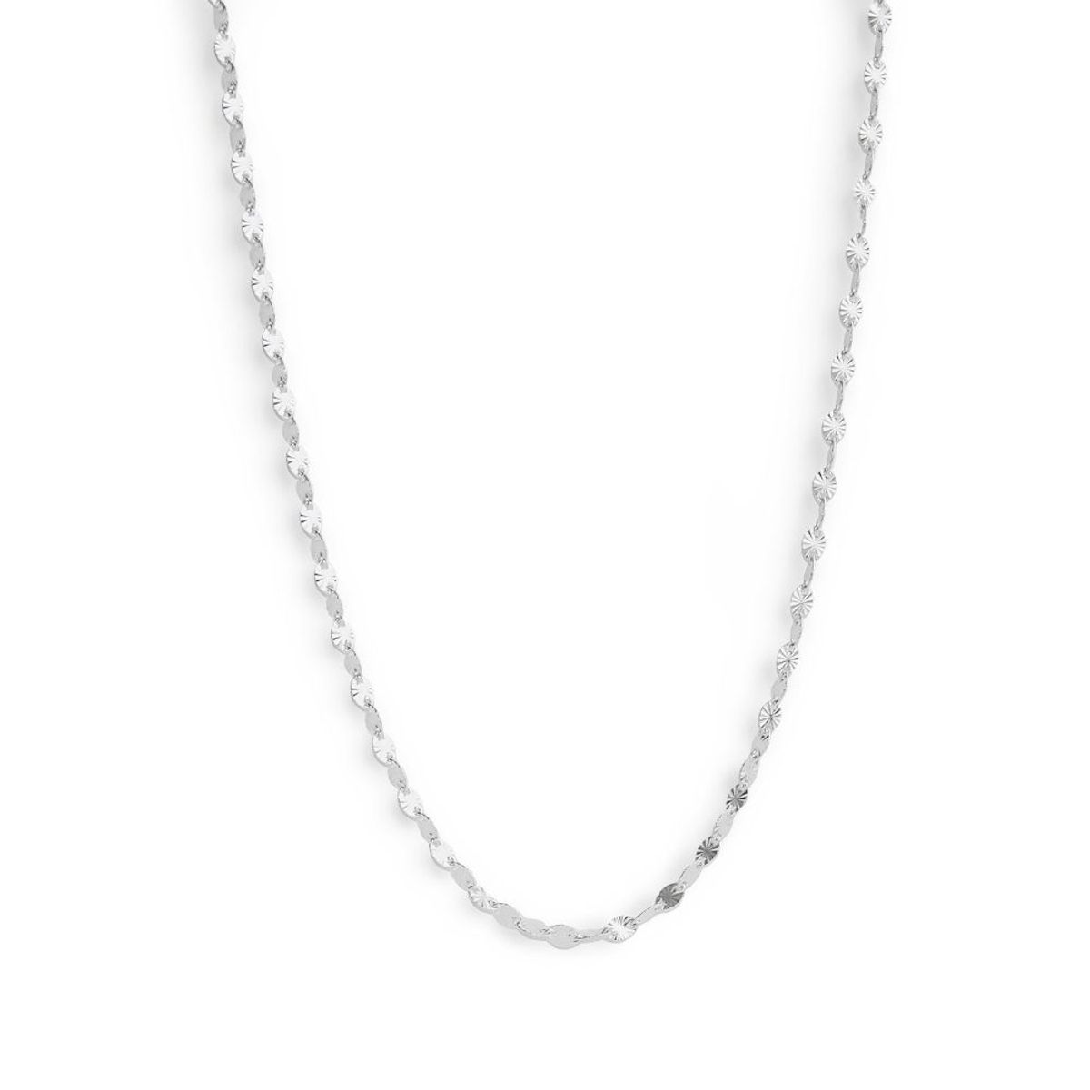 AMBAR JOYERIA - Collar de Plata 925 Diamantado Olas Silver
