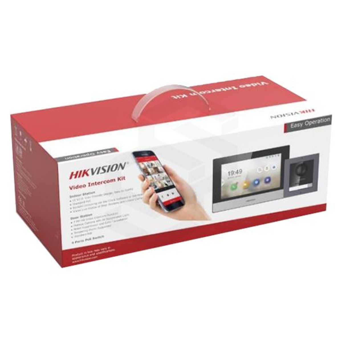 HIKVISION - KIT VIDEO PORTERO IP 2 MEGAPIXELES PANTALLA TACTIL  HIKVISION DS-KIS602
