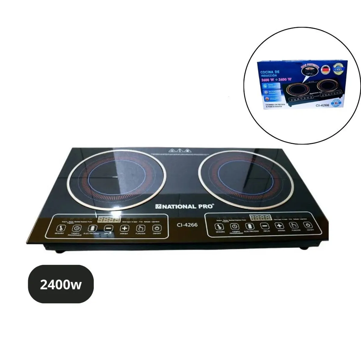 NATIONAL - Cocina de Inducción National 2 Hornillas