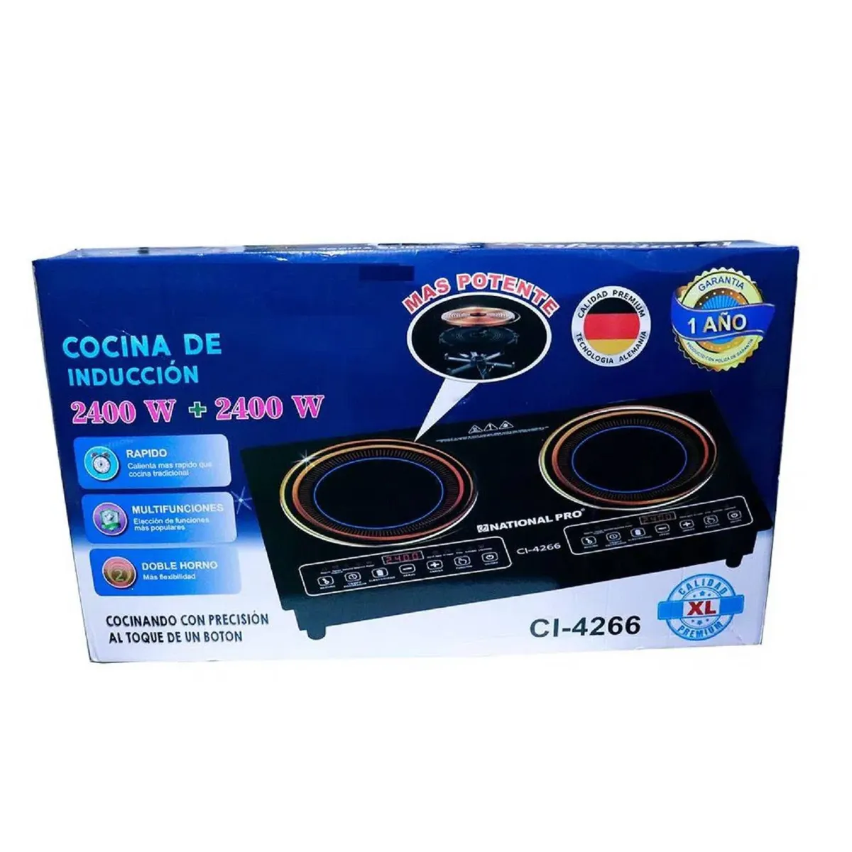 NATIONAL - Cocina de Inducción National 2 Hornillas