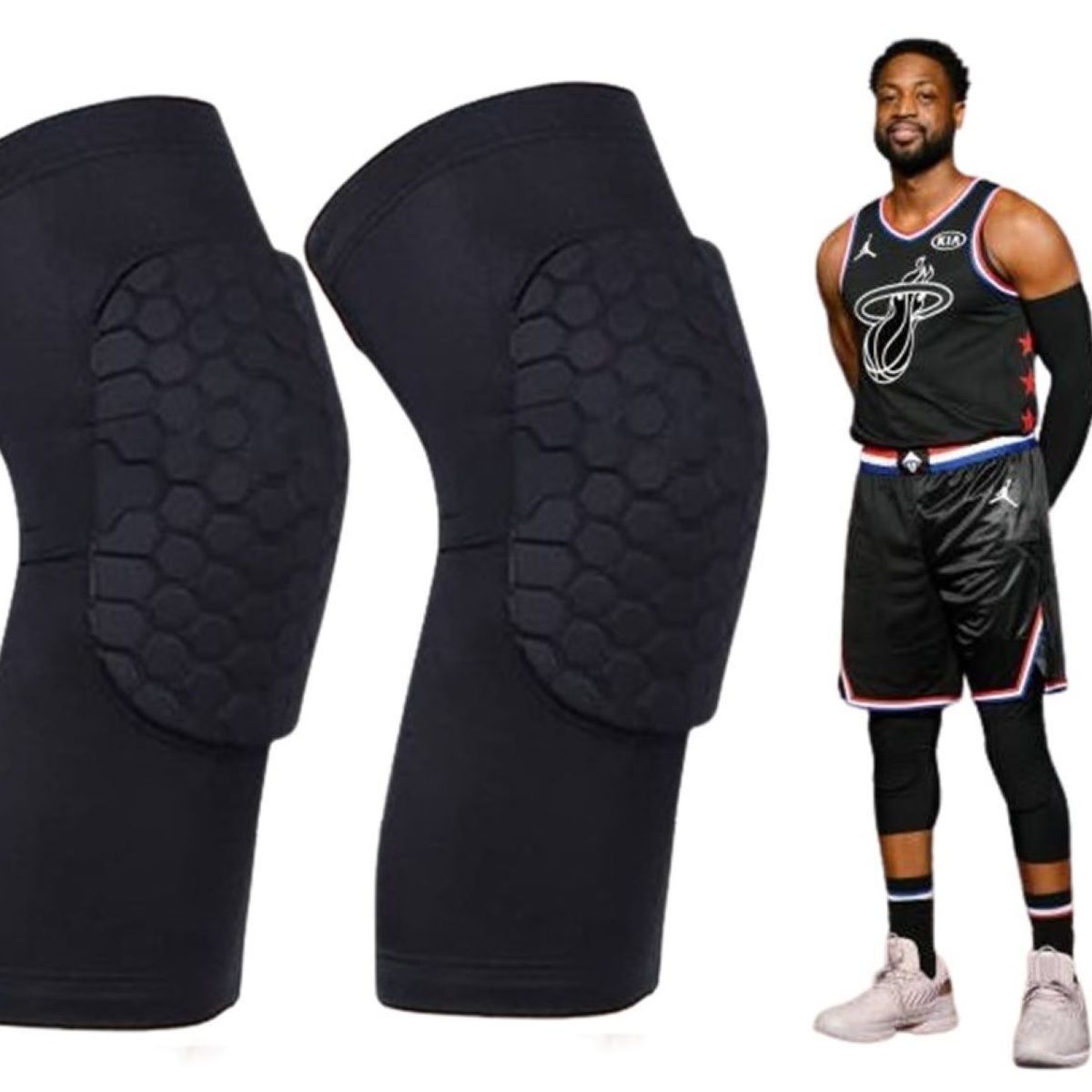 WINNER - RODILLERAS DEPORTIVAS DE PROTECCIÓN PARA BÁSQUET TALLA M