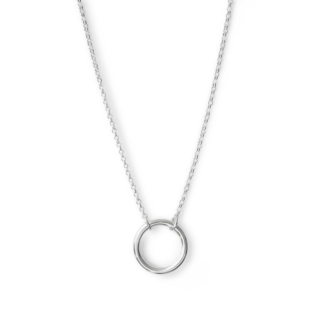 AMBAR JOYERIA - Collar Karma Circulo de Vida Plata 925