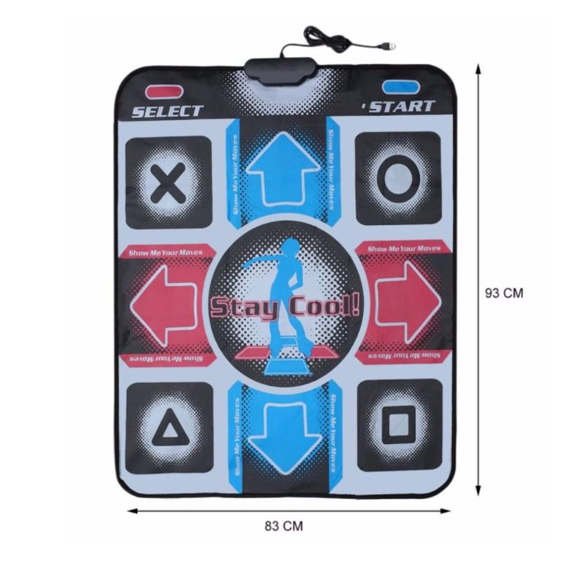 GENERICO - Alfombra de Baile Pista con Entrada USB para PC Laptop y PS2