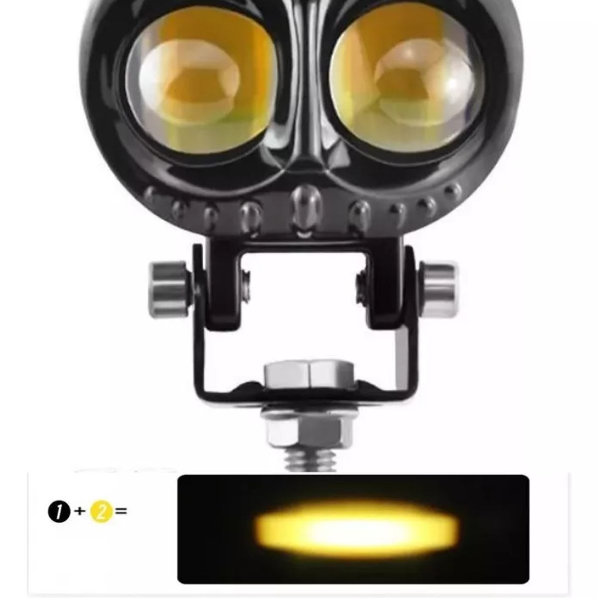 GENERICO - Faro Auxiliar Led 80w Altabaja Doble Color Buo Auto Moto