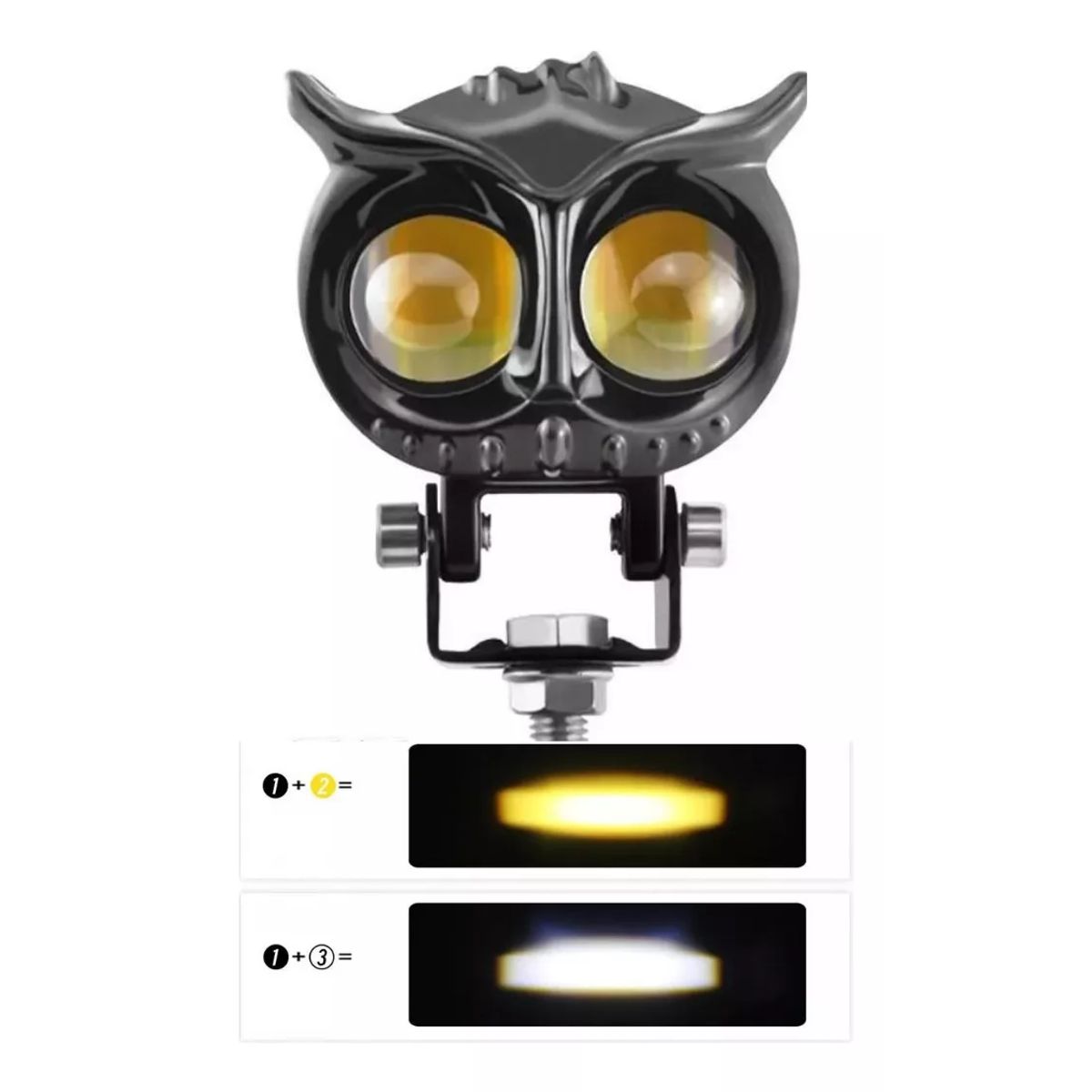 GENERICO - Faro Auxiliar Led 80w Altabaja Doble Color Buo Auto Moto