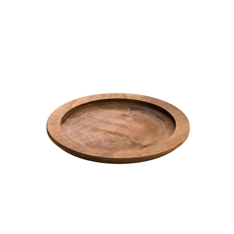 LODGE - Base de madera redonda de 23cm