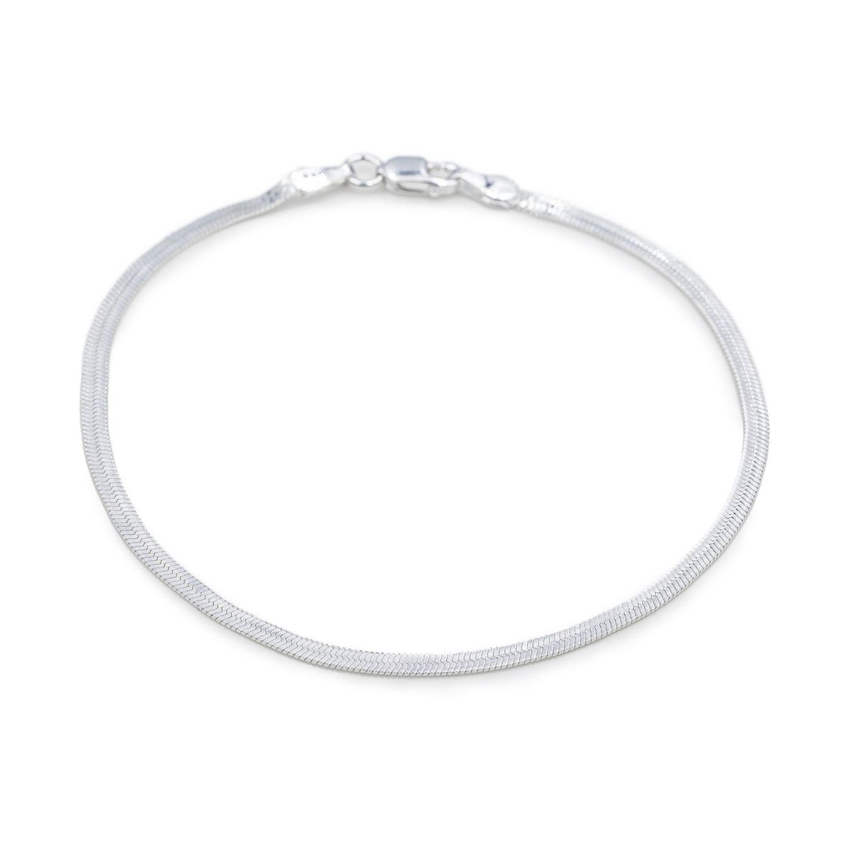 AMBAR JOYERIA - Pulsera de Plata Herringboneon Silver