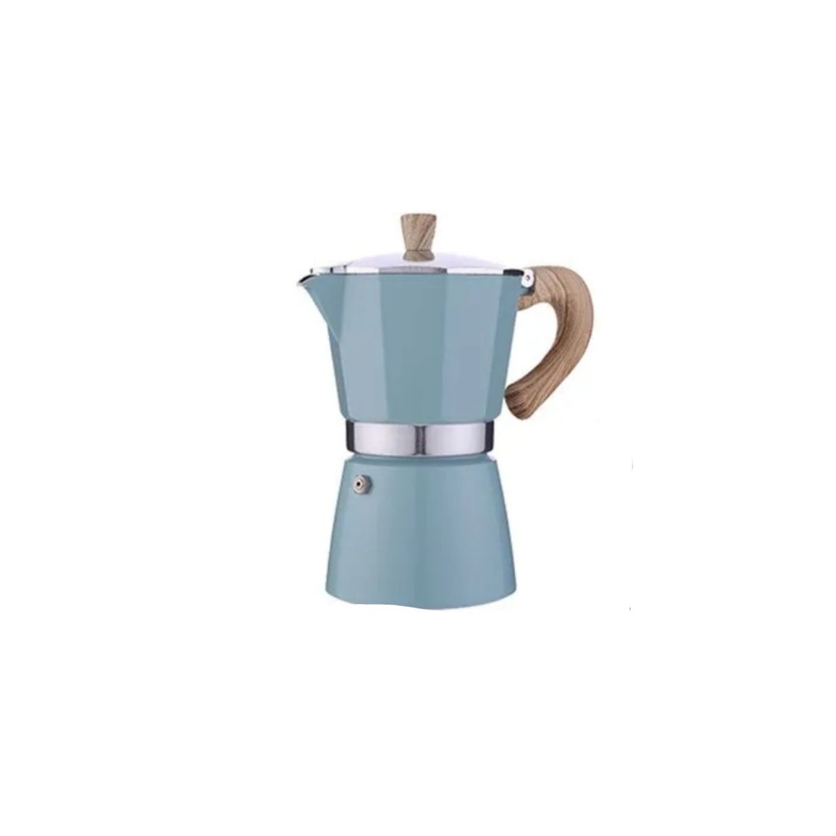 GENERICO - Cafetera Modelo Italiana 12 Tazas Celeste