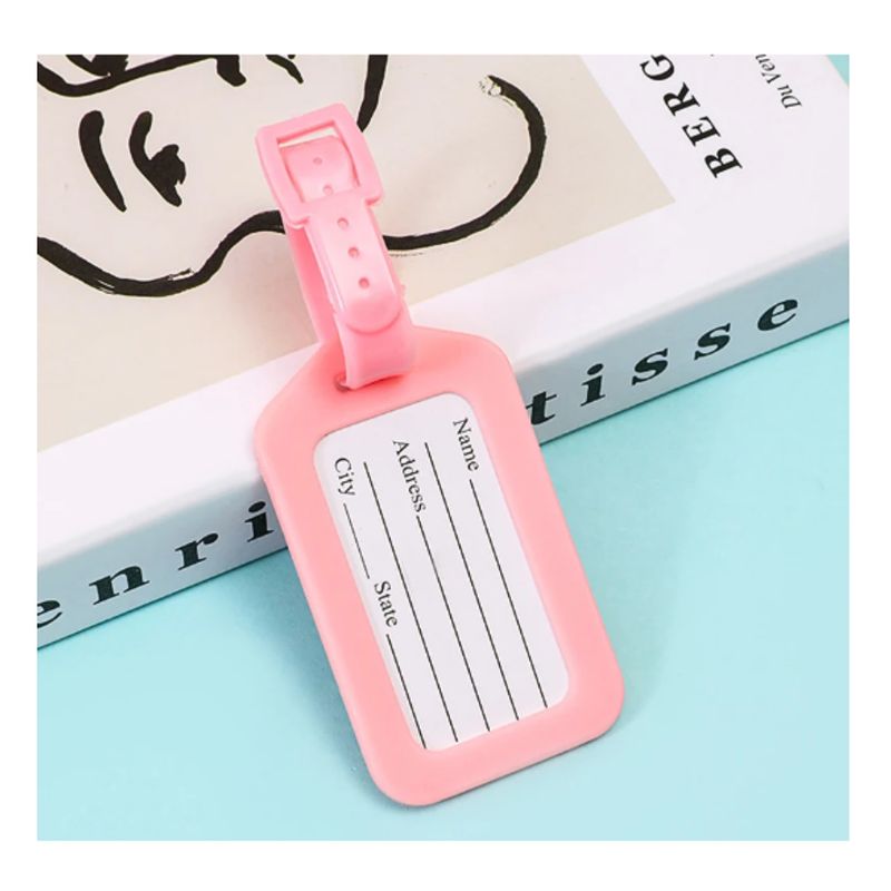 GENERICO - Etiqueta tag identificador equipaje maleta mochila viaje x2