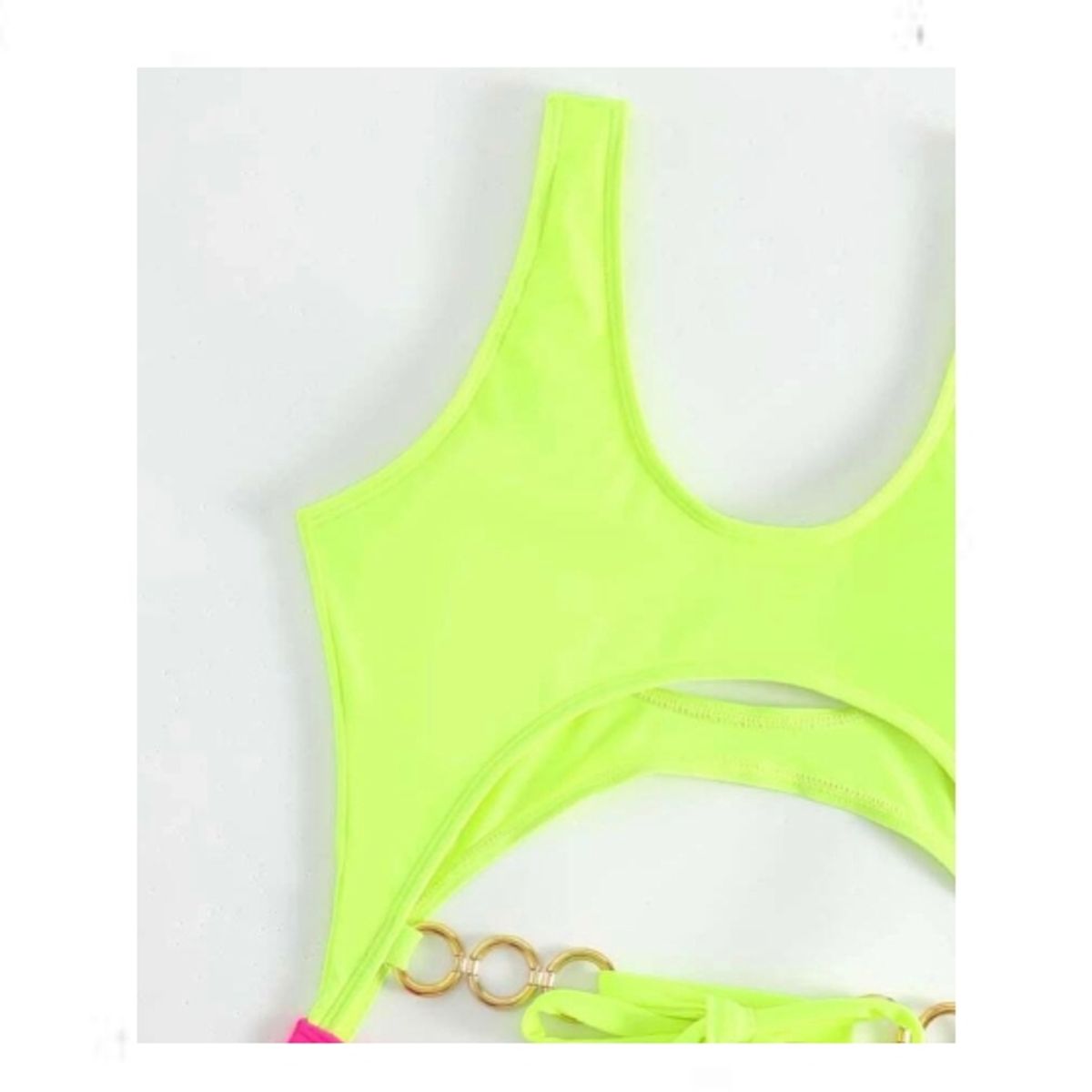 GENERICO - Ropa de Baño de una pieza en color combinado - Talla M