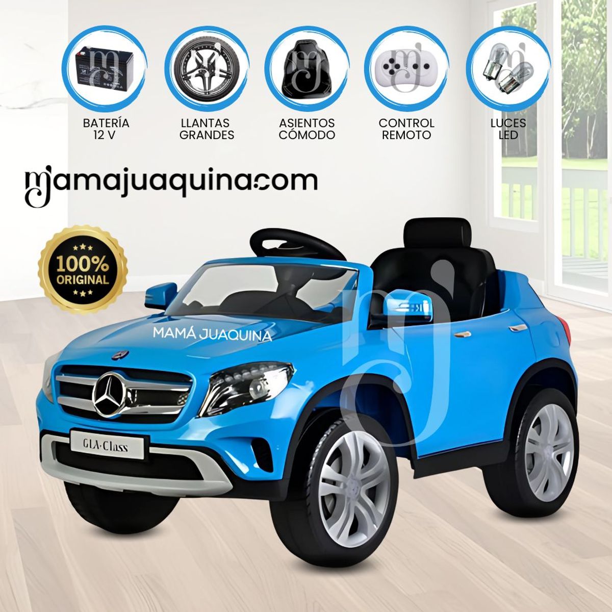 MERCEDES BENZ - Camioneta a Batería Para Niños »GLA CLASS» Ligth Blue