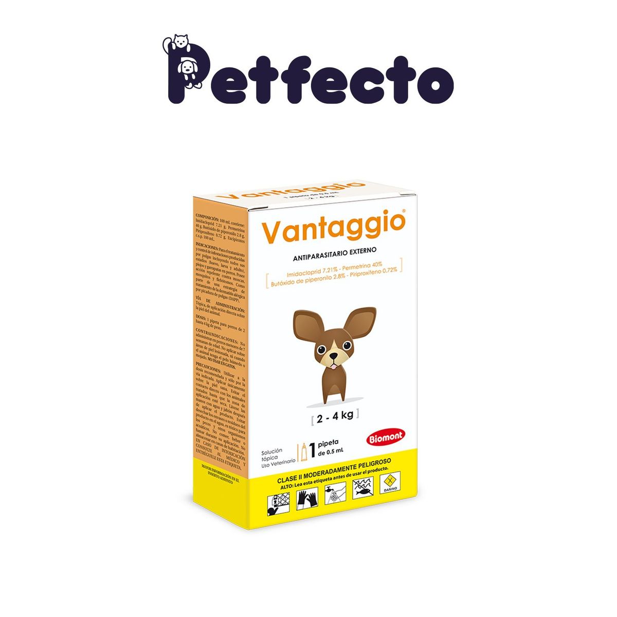VANTAGGIO - ANTIPULGAS PARA PERROS VANTAGGIO PIPETA x 0.5 mL