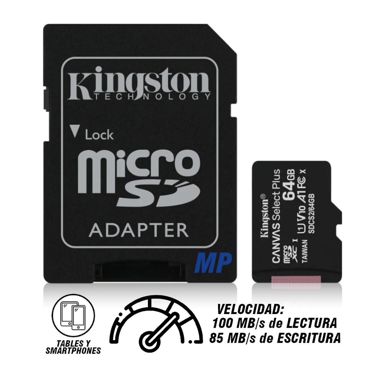 KINGSTON - MEMORIA MICRO SD 64GB KINGSTON