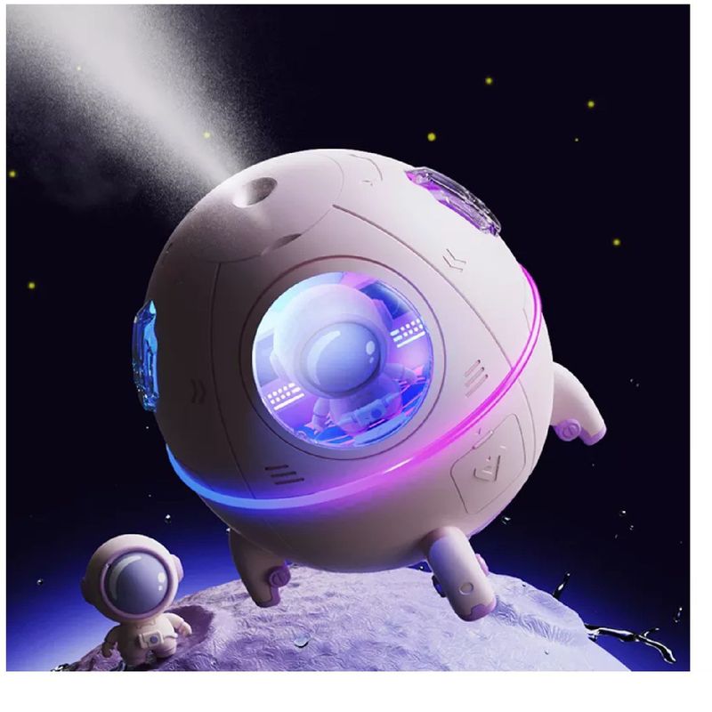 GENERICO - Humidificador de Astronauta y Nave Espacial Blanco