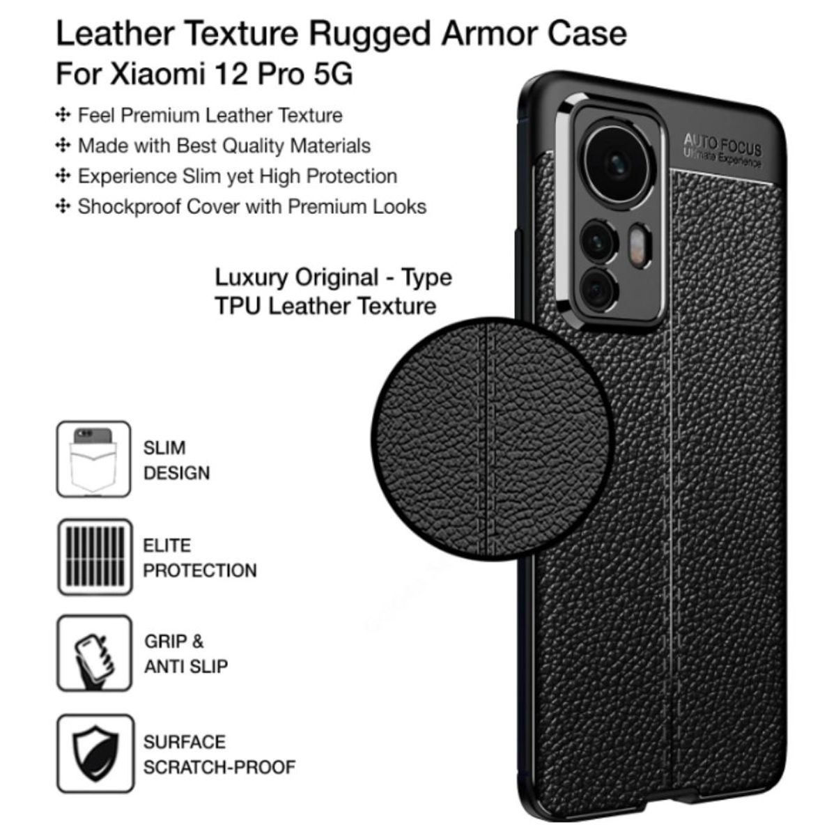 CARBONELL - CASE CARBONO AUTOFOCUS XIAOMI 12 Y VIDRIO UV Y CAMARA