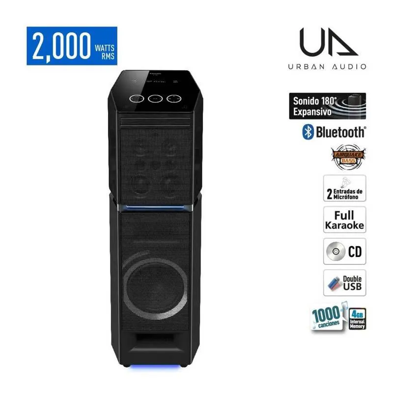 PANASONIC - Parlante Panasonic ONE BOX con Bluetooth 2000W SC-UA90PU-K