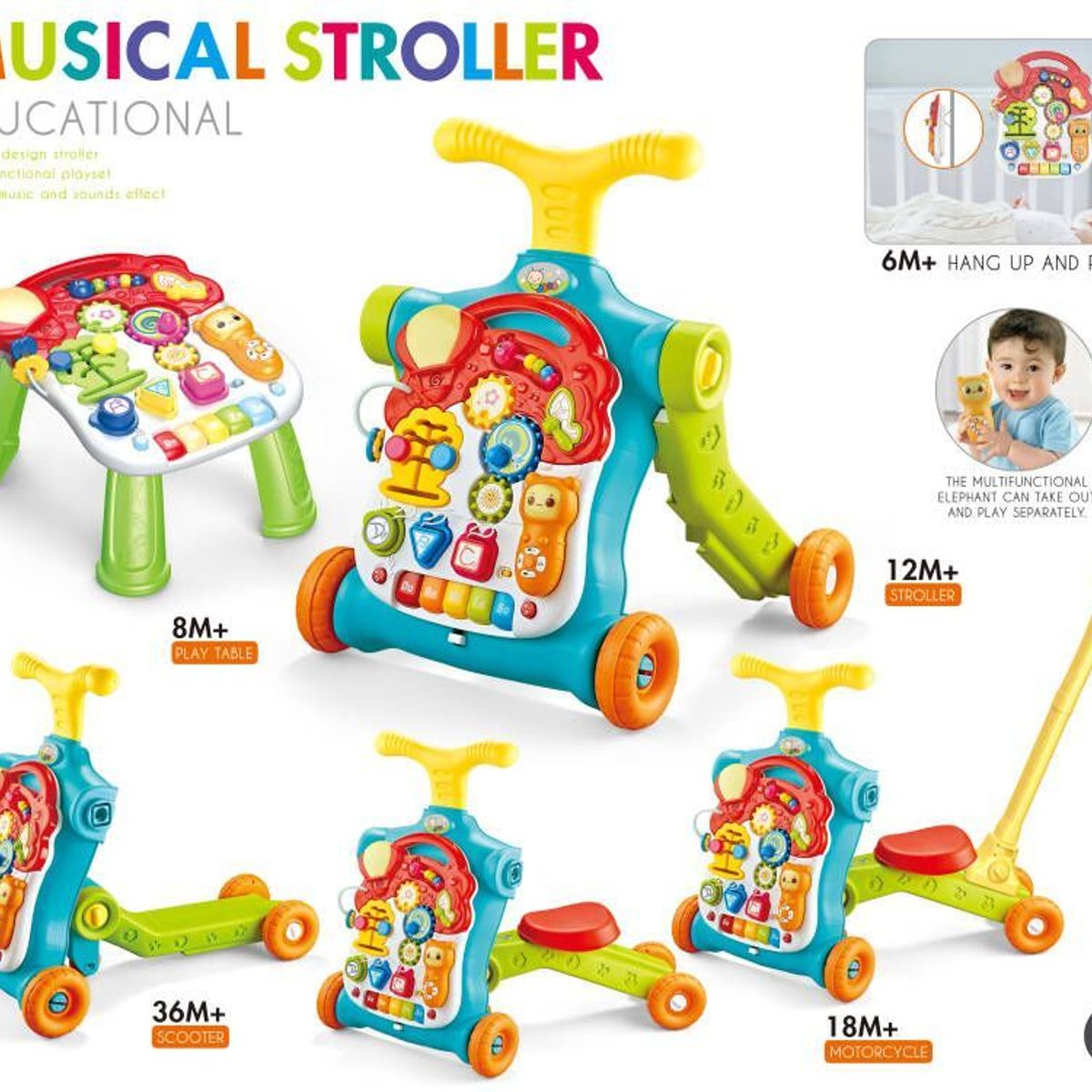 GENERICO - CAMINADOR   MULTIFUNCIONAL MUSICAL