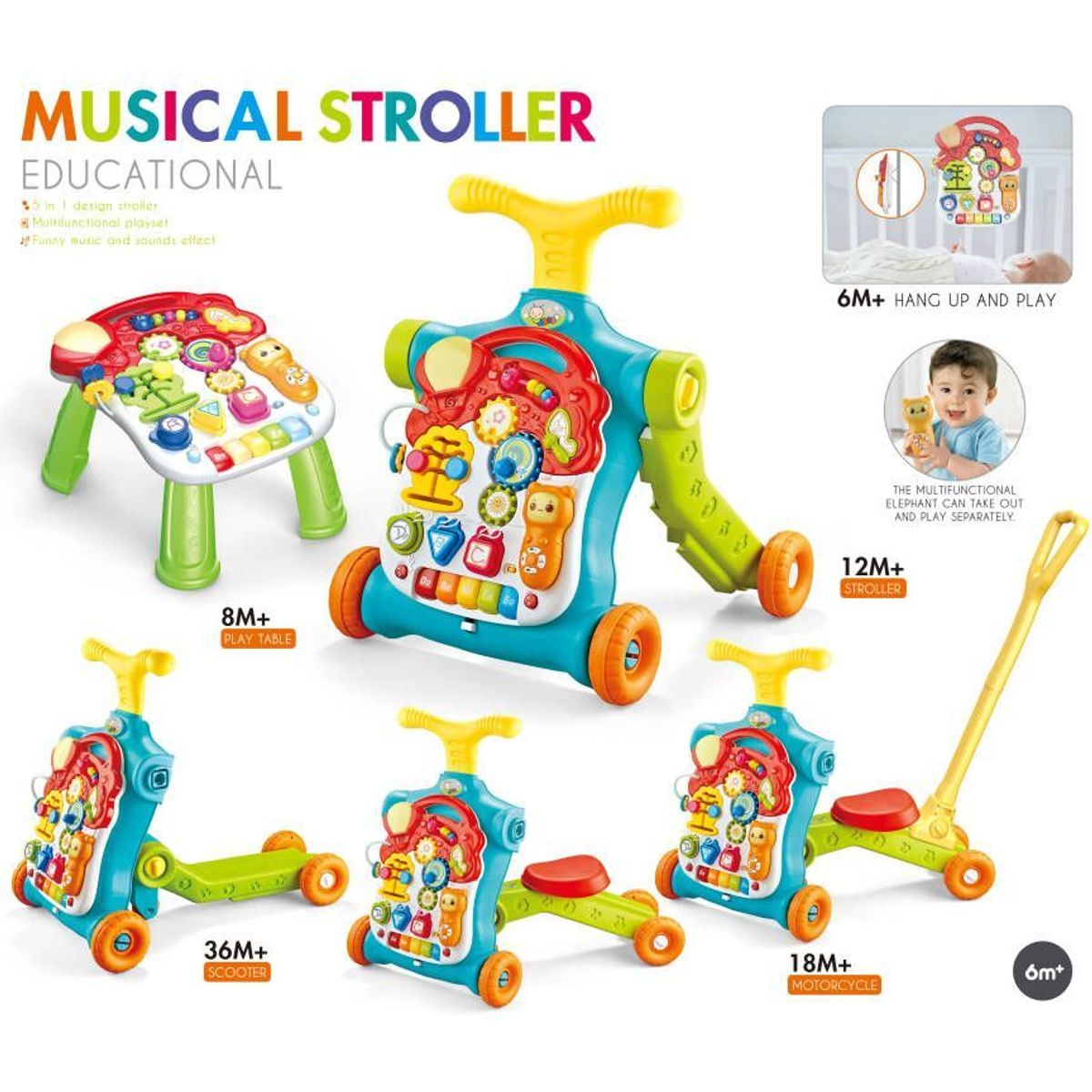 GENERICO - CAMINADOR   MULTIFUNCIONAL MUSICAL