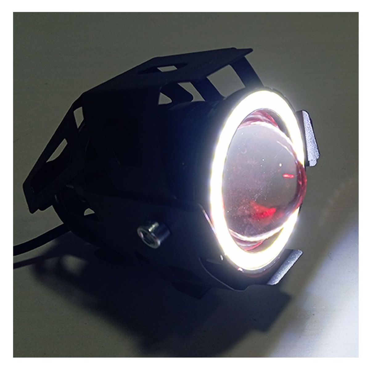 GENERICO - Exploradora Led 15w Proyector Luz Blanca Moto Aureola Blanco