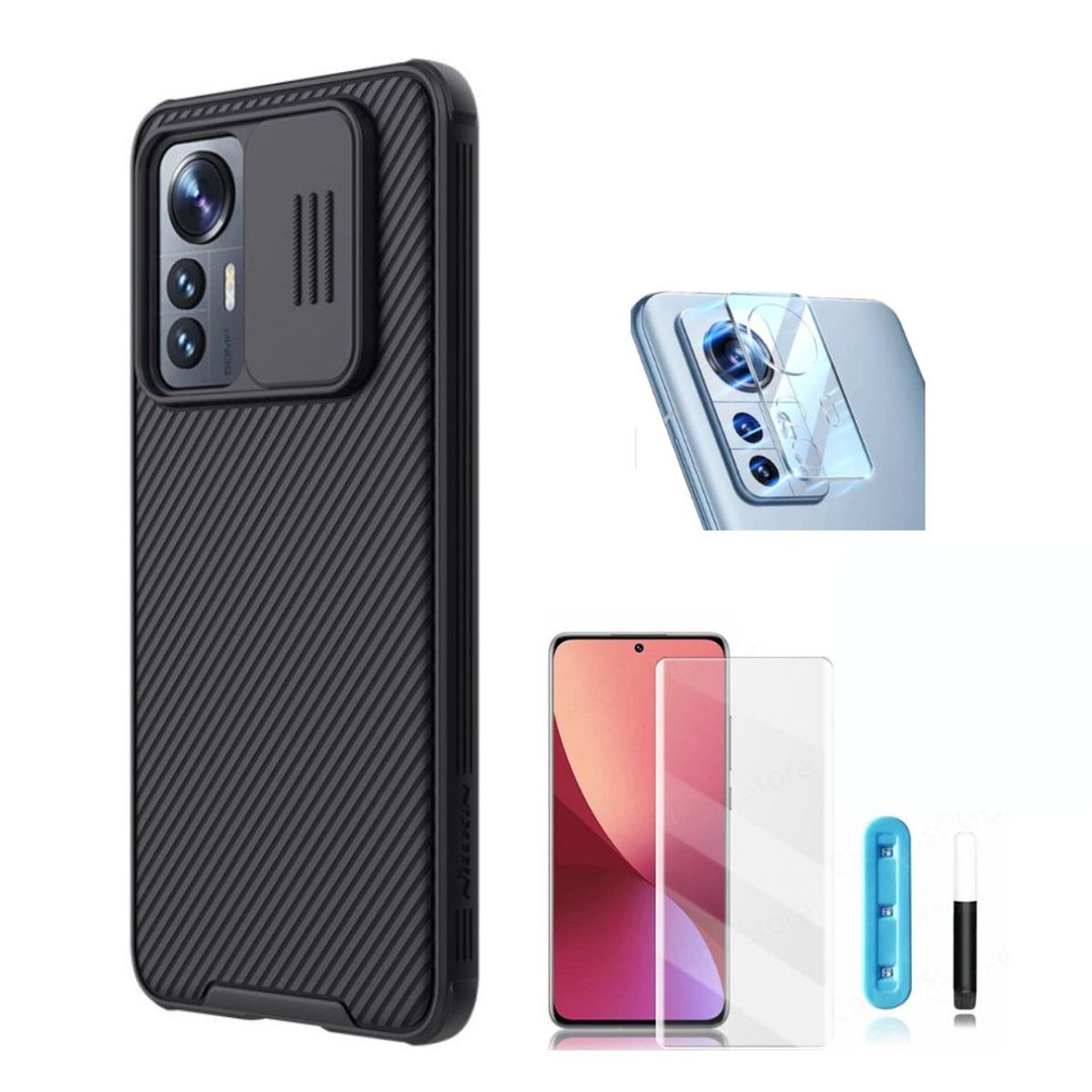 NILLKIN - CASE NILLKIN CAMSHIELD XIAOMI 12 Y VIDRIOS