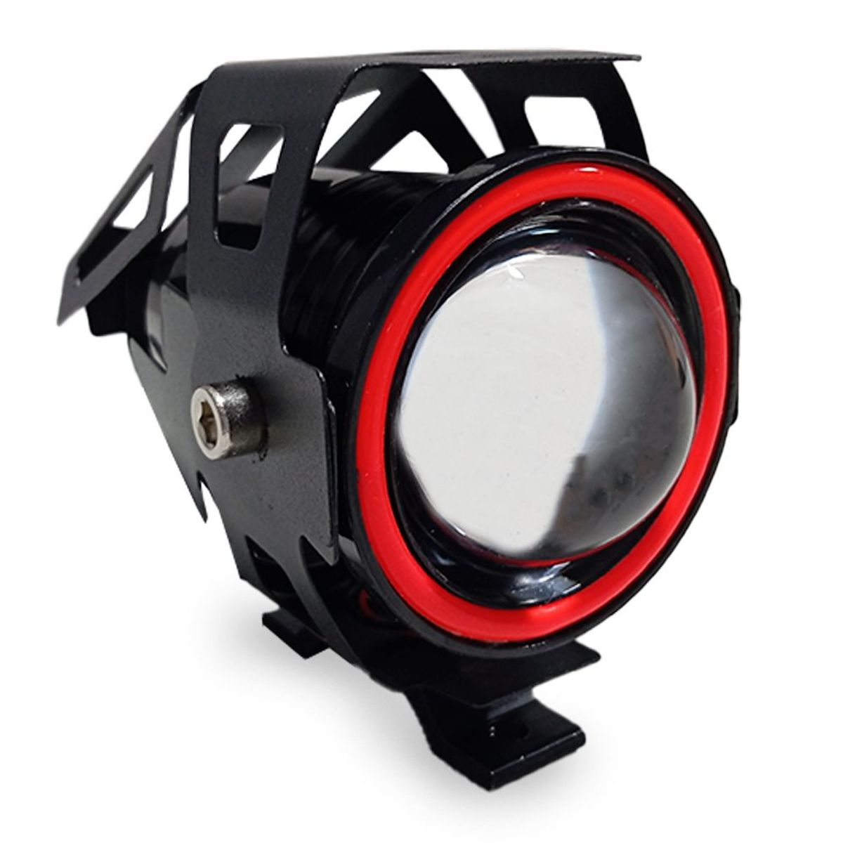 GENERICO - Exploradora Led 15w Proyector Luz Blanca Moto Aureola Rojo