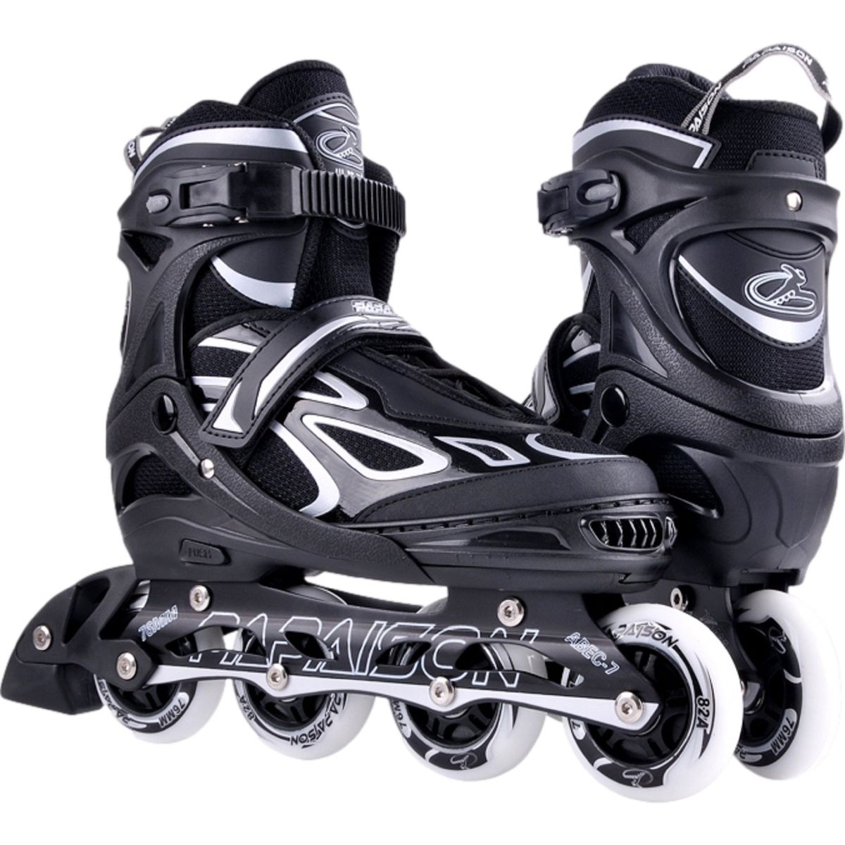 PAPAISON - Patines Lineales Ajustables Clásicos F08 BK Tallas 31-32-33