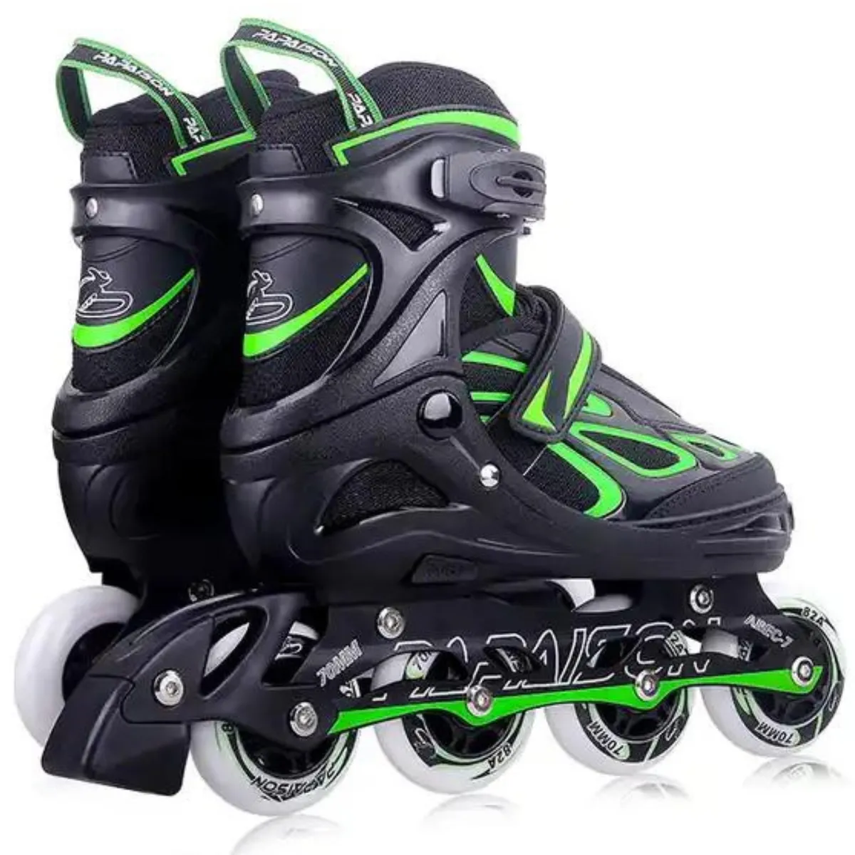 PAPAISON - Patines Lineales Ajustables Clásicos F08 GN Tallas 31-32-33