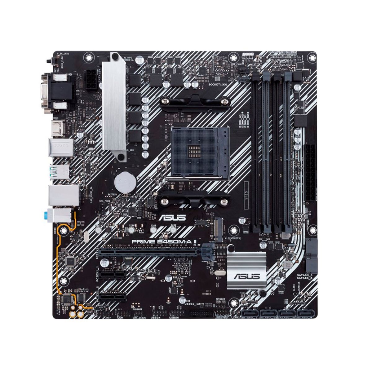 ASUS - PLACA ASUS PRIME B450M-A II AM4 P/N: PRIME B450M-A II