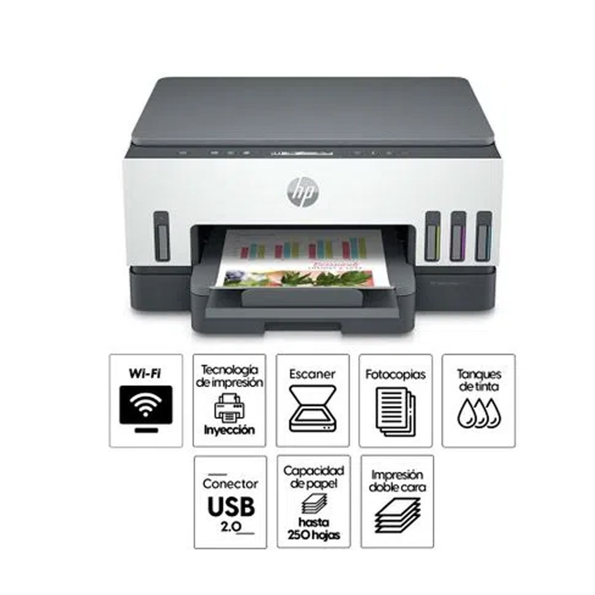 HP - MULTIFUNCIONAL IMPRESORA HP SMART TANK 720  BLANCO