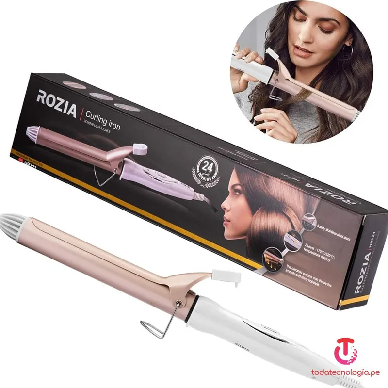 IMPORTADO MC - RIZADOR ONDULADOR DE CABELLO CON ONDAS ROZIA BELLEZA DE 45W HR721