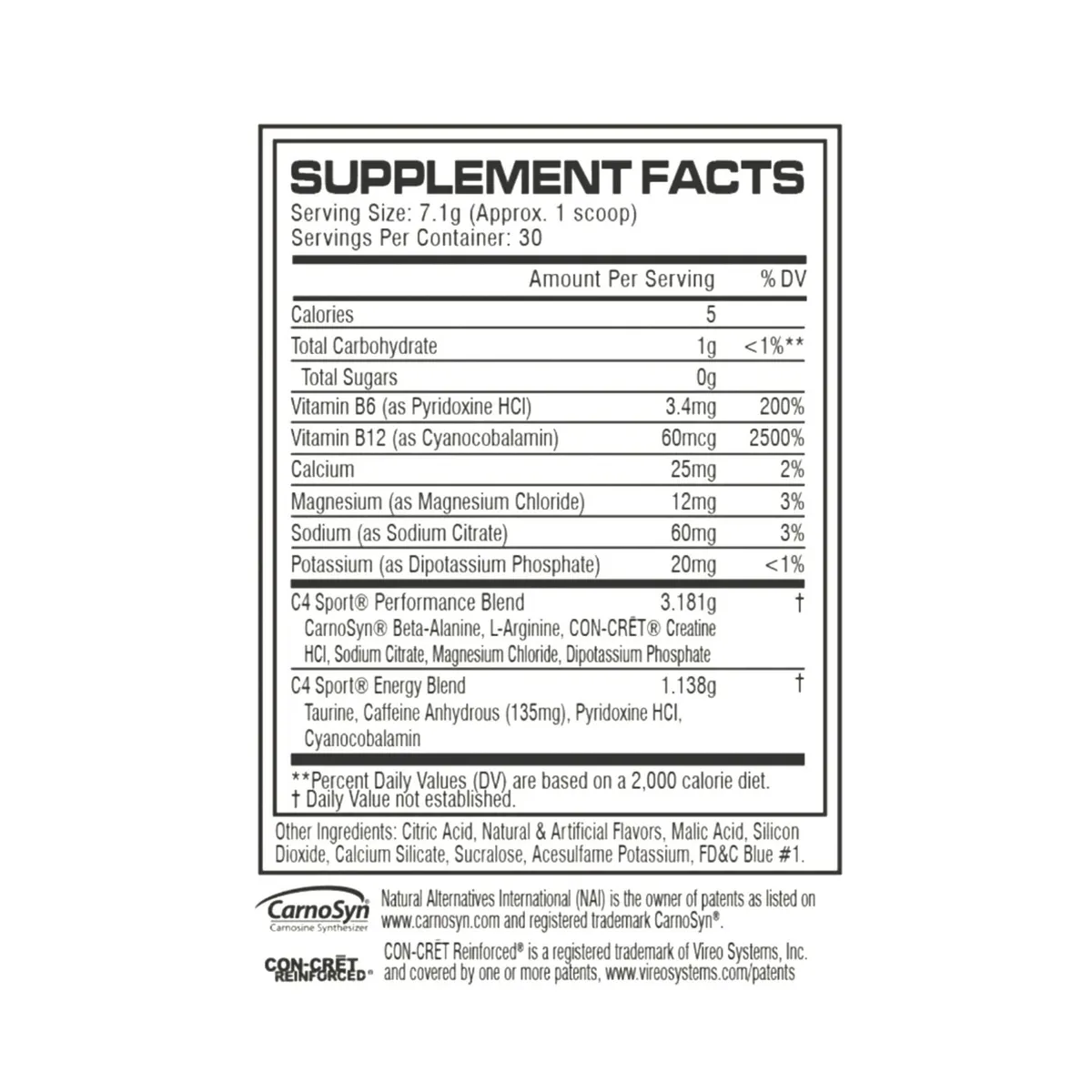 CELLUCOR - Pre Entreno C4 Sport 30 serv - Blue Raspberry