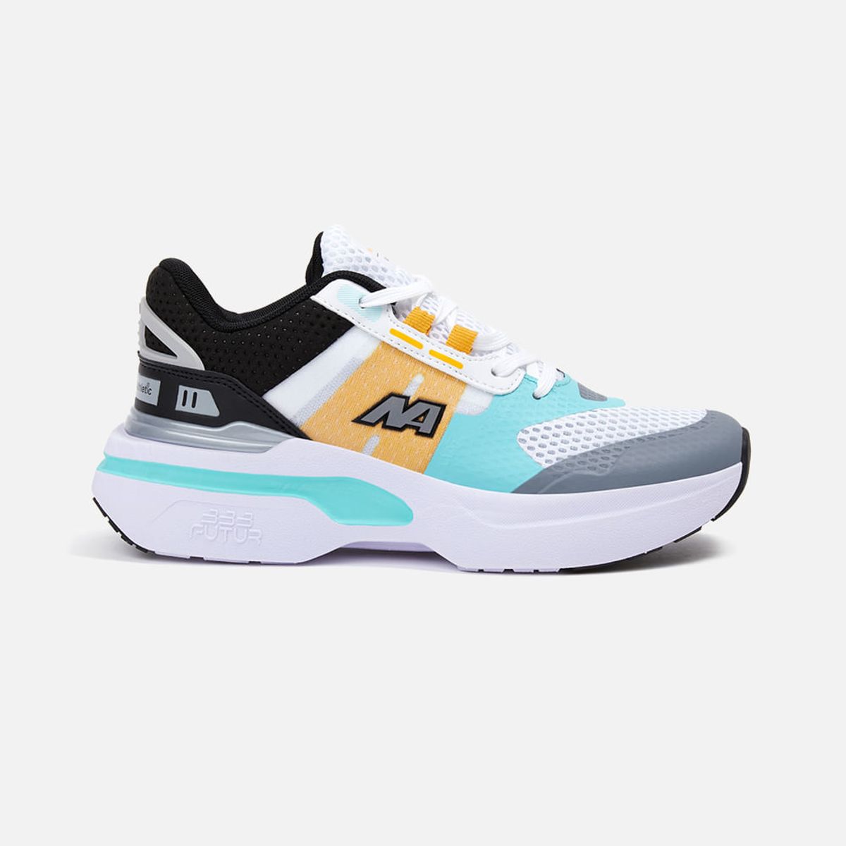 NEW ATHLETIC - ZAPATILLAS NEW ATHLETIC LIFESTYLE FUTUR42 BLANCO CON VERDE JADE PARA MUJER