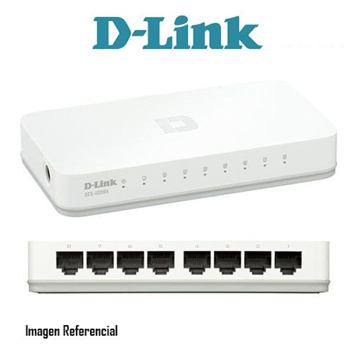 D LINK - SWITCH D-LINK 8 PUERTOS 10/100 P/N: DES-1008A