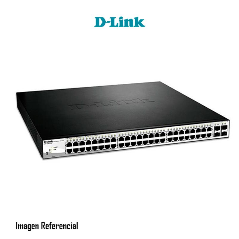 D LINK - SWITCH ADMINISTRABLE D-LINK DGS-1210-52MP 48 PUERTOS POE 10/100/1000
