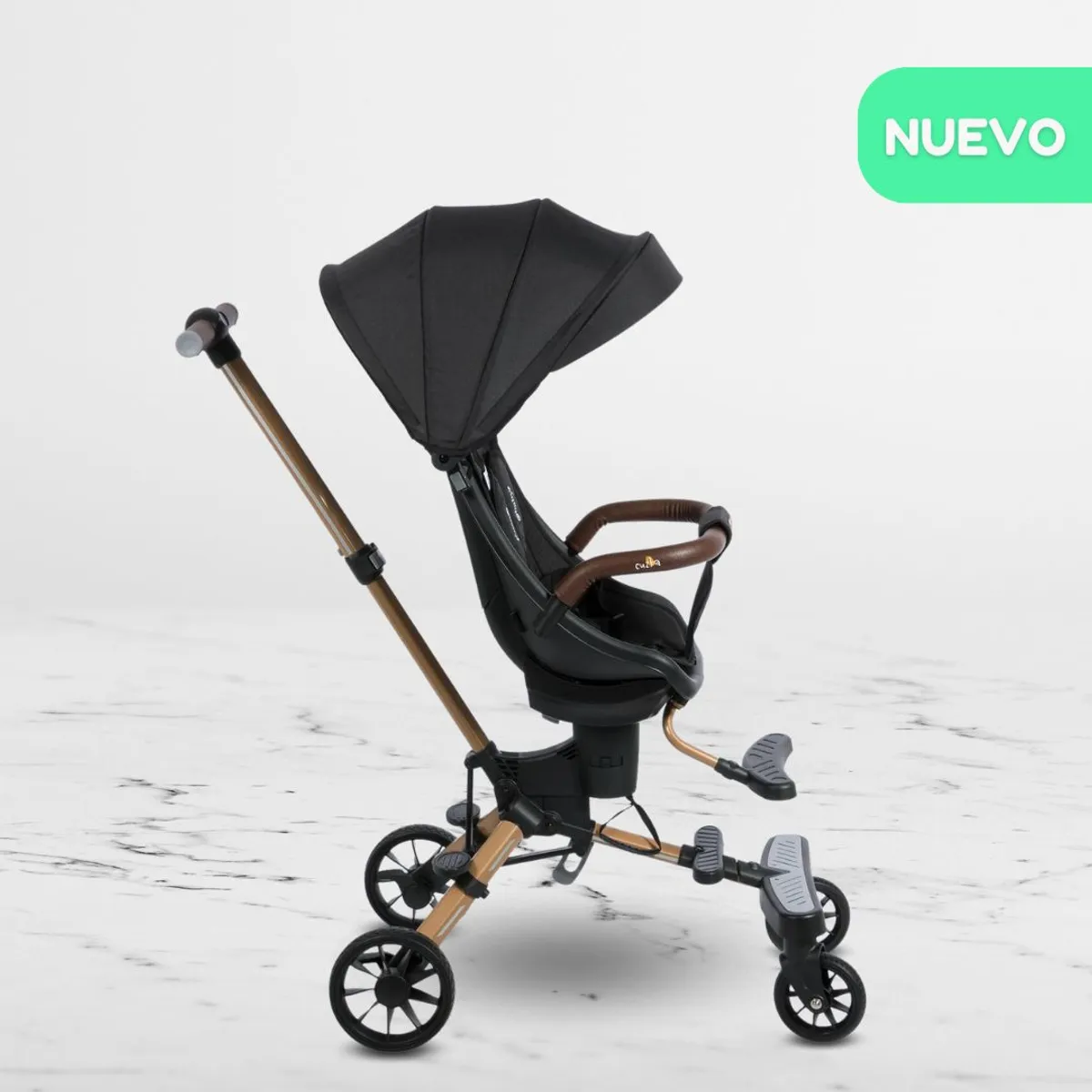EBABY - Coche de Paseo Giratorio para Bebés «URBAN WALK» Black