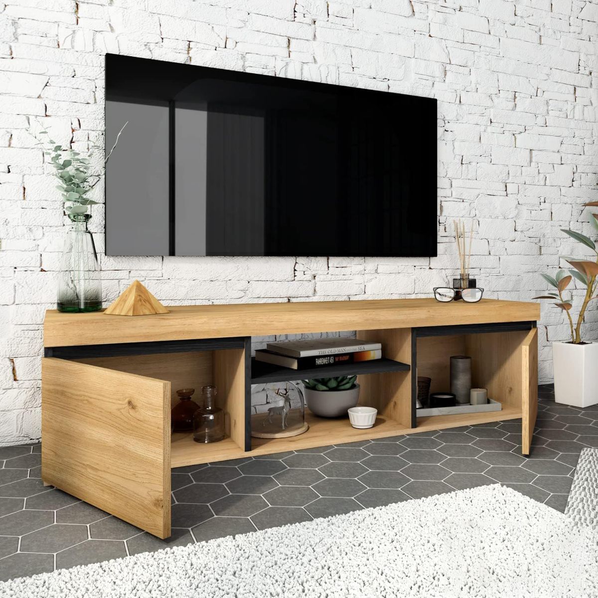 GENERICO - Centro De Entretenimiento Armado Para Tv 65 Birmingham - Gaudi